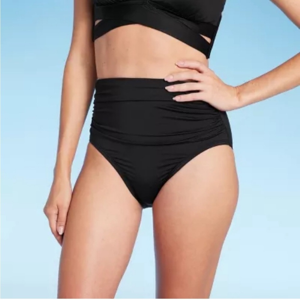Women's High Waist Full Coverage Bikini Bottom S